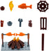 Camping Building Block Kit, Tent Bonfire Camping Lights, Nature Glamping Outdoors Adventures Toy for Boys Girls Age 6-14