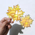 27 Sets Winlyn Fall Leaf Suncatchers Ornaments Decorations DIY Window Paint Art Suncatchers Craft Kits Autumn Maple
