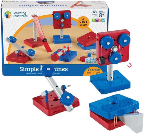Learning Resources Simple Machines, STEM Early Engineering Toy Set of 5