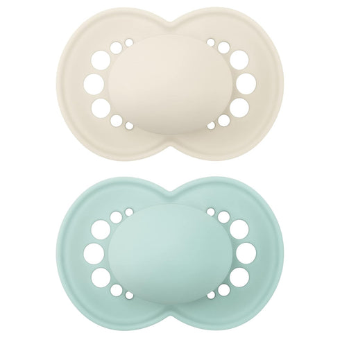 MAM 6+ (1 6 Air Matte Pacifiers, for Sensitive Skin, Months, Best Pacifier for Breastfed Babies & Original Matte