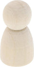 Bright Creations Wood Peg Dolls, Wooden Figures, 1.1 Inch, 50-Pack Mini Figures