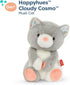 B. toys – 12-Inch Plush Cat, Stuffed Animal, Super Soft Kitten, Gray & White, Washable, Baby, Toddler, Kids