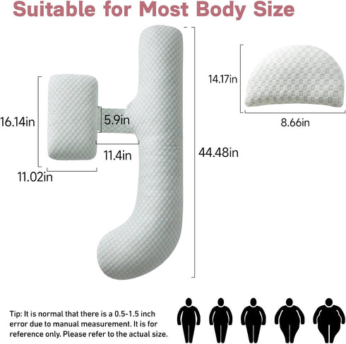 Pregnancy Pillow, SEEDNUR Full Body Maternity Pillow Support for Back, Legs, Belly, HIPS, Pregnancy Body Pillow