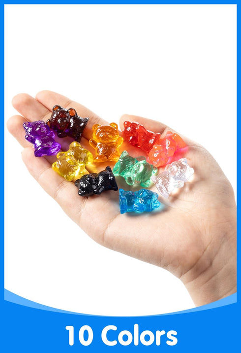 100 Counting 10 Counting Pcs Translucent Bears - Colors - Kindergarten Classroom & Light Table Manipulatives, & Color