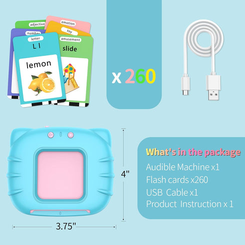 520 2 3 4 5 6 1-6 Eaever ABC Sight Words Talking Flash Cards, Christmas Birthday Gift for Year Old Boys and Girls