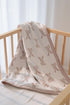 2 47"x 47" Little Jump Layers Muslin Cotton Baby Blankets - Bunny Toddler Quilt Crib Blanket - Gender Neutral Crib