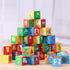 Atoylink ABC Wooden Building Blocks - 30 Pcs Alphabet & Number Stacking Toys with Storage Pull Toy Car for Toddlers 1-3