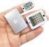 3 Pack Dollhouse Mini Laptop Tablet and Smart Phone Scene Computer Simulation Accessories for Doll 1/6 1/12 Miniatures Silver