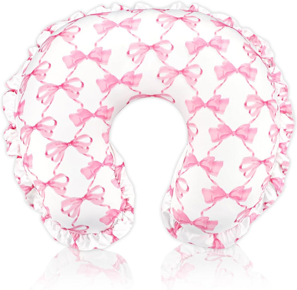 Ruffle Nursing Pillow Cover, Removable Stetchy Case for Breastfeeding Pillows, Ultra Soft