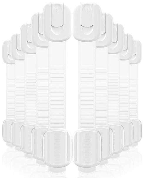 Roocickee 10 Pack Cabinet Locks Baby Proofing, Child Proof Cabinet Locks with 3M