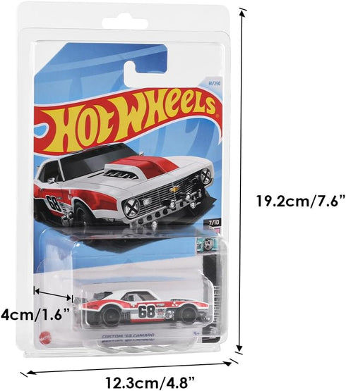 Baskiss 36 Pack Clear Protector Cases, Model Car Clamshell Display Case, Clear Protective Packs, Compatible with Hot