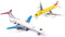 Airplane Toys, Metal and Plastic Plane Pull Back Airplane Toys for 3