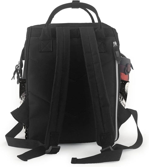 ZSUUGJ Backpack Gothic Butterfly Printed Diaper Bag Baby Bag Multi Function Baby Changing Bags For Travel