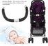 Zerone Universal Stroller Bumper Bar, Adjustable Grab Handle with Soft Grip for Baby Strollers, Detachable Safety