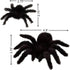 Plastic Fuzzy Spider Multi-Pack, 6 Count Realistic Flexible Scary Fun for Halloween Decoration and Pranks