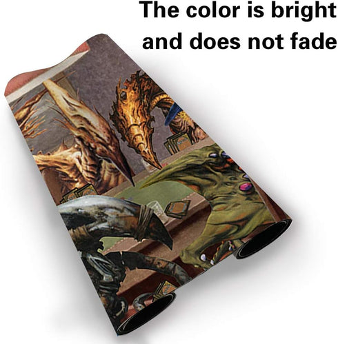 Board Game TCG Playmat Table Mats, 60X35 cm Mousepad for MTG RPG CCG Trading Card Game (SLIVERS-Playing-Poker)