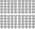 2 inch x 100 Pieces DIY Heart Wall Decal Vinyl Sticker, Removable Nursery Decoration for Kids Bedroom (Gray)