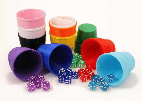 Dice Up! 10 Player Dice Game Set - Liar’s Dice, Dice Poker, Farkle, Colorful, Durable, Sustainable PLA Game