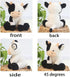 Cow Stuffed Animal - Cute 9 Inch Plush Doll Toy Gift for Girls and Boys, Christmas (Cow Sitting)