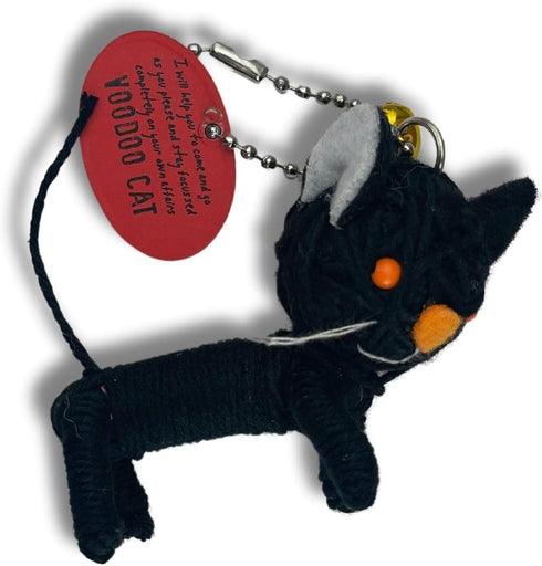 Watchover Voodoo 3-Inch Voodoo Cat Keychain - Handcrafted Gift to Bring Good Luck and Positivity Everywhere You Go