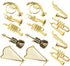 Baluue Mini Musical Instrument Ornaments - 14pcs Miniature Violin Guitar Piano Drum Trumpet Figurines