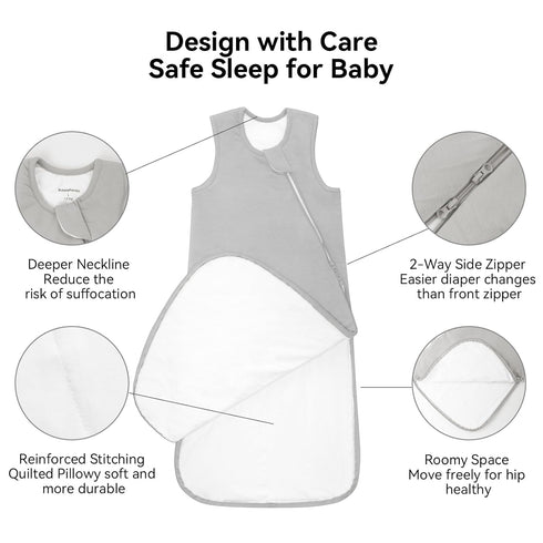 18-24 0.5 2t 2-Way 18 BubblePanda Rayon Made from Bamboo Sleep Sack Months Tog Soft Lightweight Toddler Sleep Sack