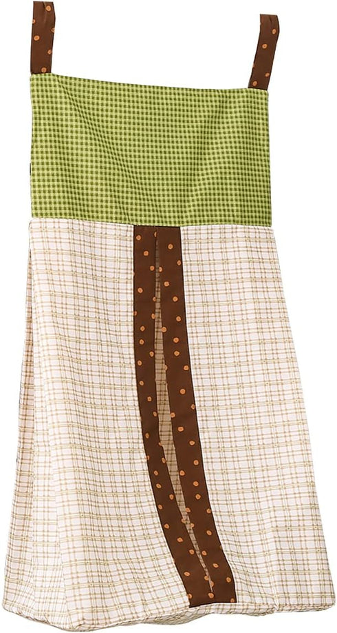 CribMATE Owl / Checked Nursery Diaper Stacker 1 PC Baby Diaper Hanging Bag