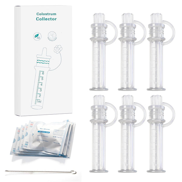 Colostrum Collector Kit Breast Milk Collector with Storage Case Cotton and Cloth