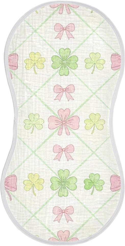 decor gift Cotton Baby Burp Cloths Easy Care St Patricks Day Lucky Shamroc Baby