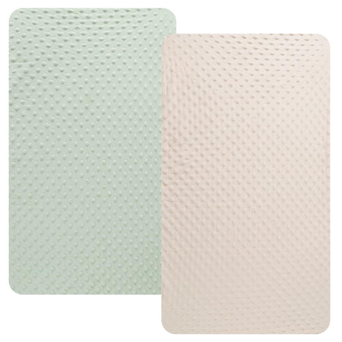 Fadacudan Dot Changing Pad Cover Set 2 Pack Stretch Ultra Soft for Baby