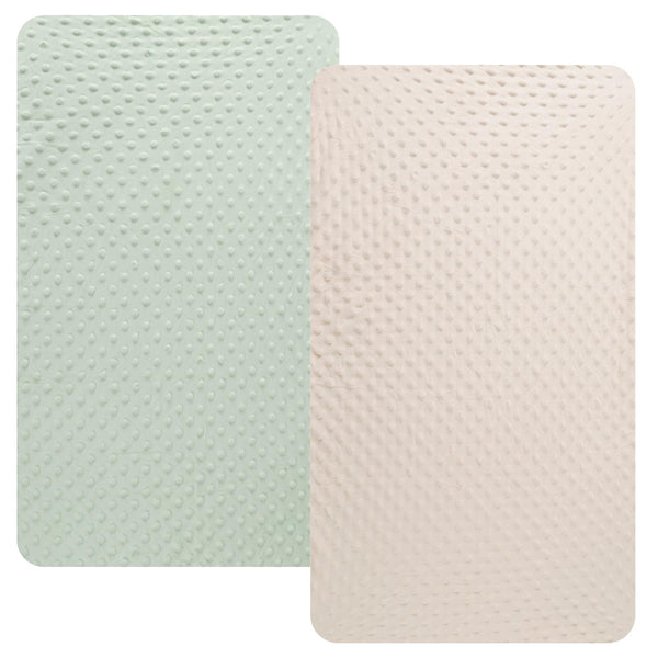 Fadacudan Dot Changing Pad Cover Set 2 Pack Stretch Ultra Soft for Baby