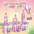 541 6-12 Princess Castle Girls Building Blocks Toys Pieces Multi Shaped Castle Hot Air Balloon Toys for Girls