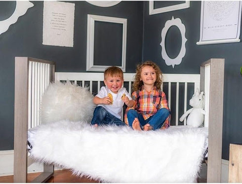 Linens Limited 100% 800 Count (28" 52") 14" Box Pleated Crib Bed Skirt Premium Cotton Thread Nursery Crib Toddler