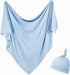 Newborn Swaddle Blanket with Hat Set Baby Swaddle Set Hospital Receiving Blankets