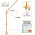 (31 inch, 100% Baby Crib Mobile Arm Wooden Holder - Baby Mobile Hanger for Crib Natural Beechwood) Strong Anti Slip