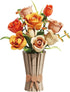 Store Set 868PCS Bagari Roses Bouquet Building - Artificial Flowers Building Blocks with Vase, Compatible with Lego Kit