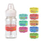 Customized Water Bottle Name Bands,Personalized Silicone Baby Bottle Labels,Reusable Waterproof Name Bands,Laser