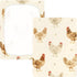 CZXW 52" 28" Farmhouse Chickens Crib Sheets Fitted x Natural Cotton Soft & Breathable for Baby Crib Mattress