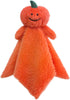 Baby Orange Pumpkin Soft Stuffed Animal Security Blanket, Plush Pumpkin Lovey Blanket, Baby Shower Gift, 14"