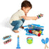 Kids Musical Instruments Set, 12pcs Wooden Percussion Toys, Tambourine & Xylophone for Early Learning (Blue)