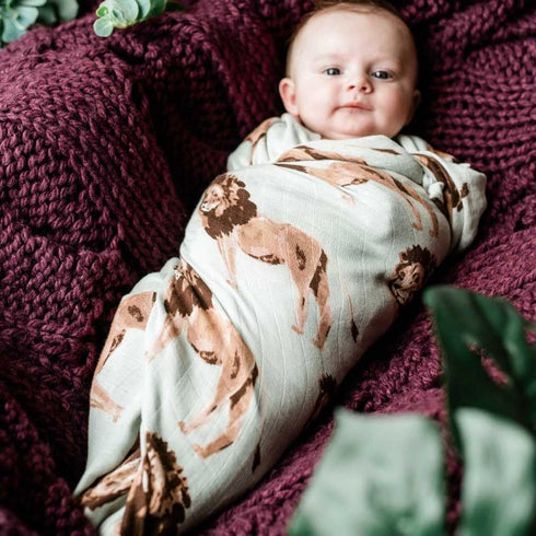 100% Milkbarn Baby Swaddle Blanket - Soft & Gentle Rayon from Bamboo - Nursery Swaddling Blankets for Boys and Girls