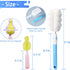 INVODA Cleaning Brush Set, 8PCS, Portable Bottle & Nipple Brushes, BPA Free, Ideal for Baby Bottles