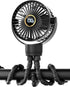 3.5" Battery Powered Baby Stroller Cooling Fan, 3-Speed Rechargeable Tripod Fan with 360 Degree Rotation