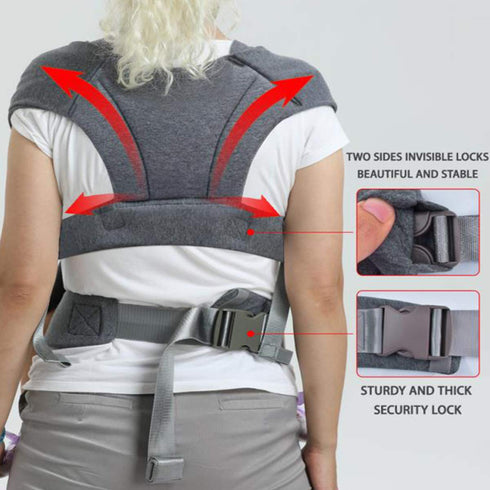 Ergonomic Baby Carrier for Newborns to Toddlers, Skin-Friendly and Soft Front Baby Carrier Wrap, Easy Breastfeeding