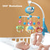LKNUIYIE Timming 0-24 Baby Crib Mobile with Music and Light, Crib Toy with Remote Control Function, Projector Rotating