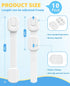 Roocickee 10 Pack 3M Cabinet Locks Baby Proofing, Child Proof Cabinet Locks with Adhesive - Easy Installation