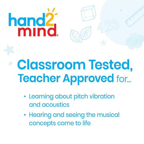 hand2mind DIY Music Maker Science Lab, Build Your Own Instrument Ocean Drum, Pan Flute, STEM Music Toy, Science