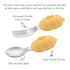 Baby Fork and Spoon Set with Carry Case, Toddler Silverware, Silicone and Stainless Steel Utensil Set, Bees