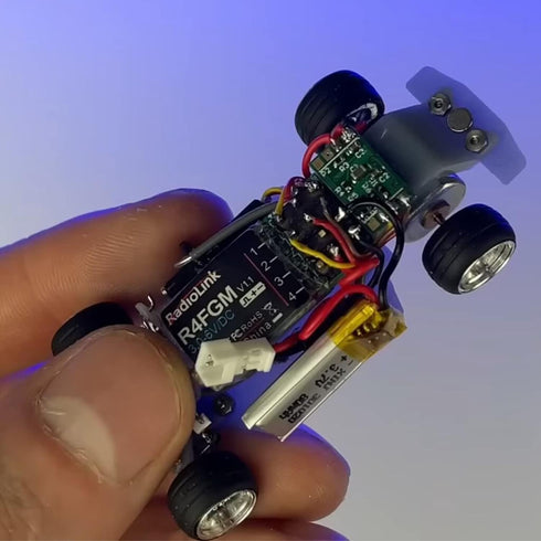 R4FGM V2.3 4 1/28 3-10V RC8X/RC4GS V3/RC6GS V3/T8S/T8FB/T12D/T16D Radiolink Channels Tiny RC Gyro Receiver for Mini RC