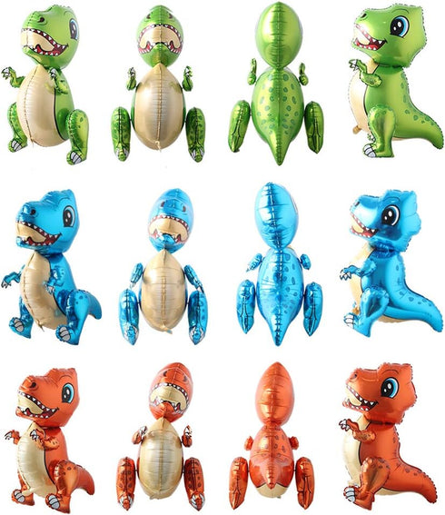 Inflatable Dinosaur Tyrannosaurus Balloons for Birthday Party Baby Shower Decoration Kit - Gift for Kids and Adults